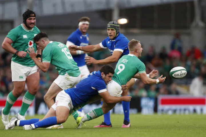 Ireland handles Italy in Rugby World Cup warmup but Conan injury a worry