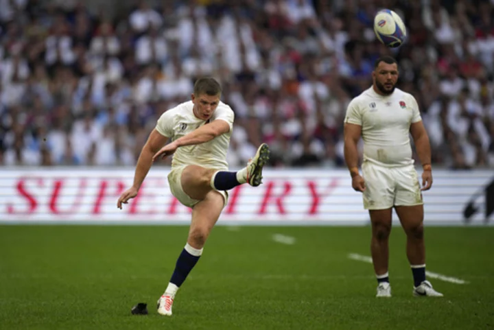 England ends Fiji's crowd-pleasing run at Rugby World Cup with a 30-24 win to reach semifinals
