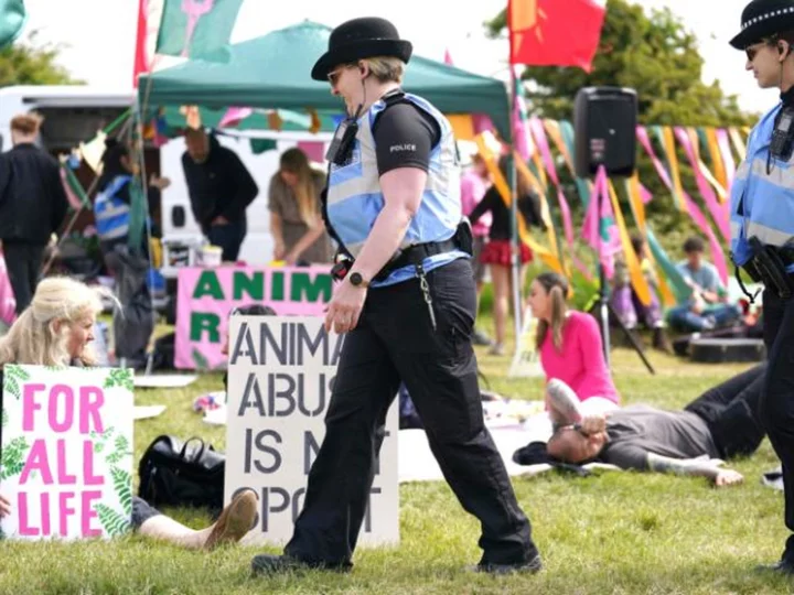 Police make 19 arrests as animal rights protesters plan to disrupt Epsom Derby