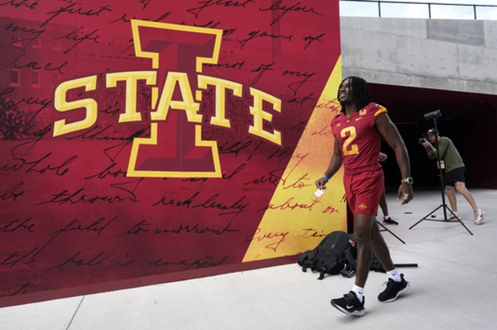 Iowa State opens practices under cloud of gambling investigation and questions at QB