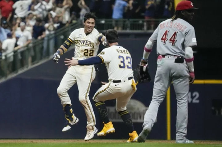 De La Cruz launches a mammoth homer, but the Brewers edge the Reds 3-2 in their division showdown