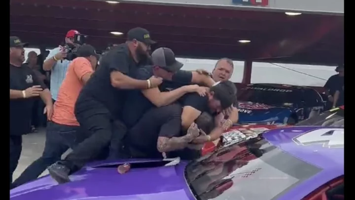 Huge Brawl Breaks Out at Racetrack After NASCAR Qualifying Race