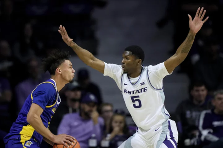 Carter, Perry combine for 10 3-pointers to lead Kansas State over South Dakota State 91-68