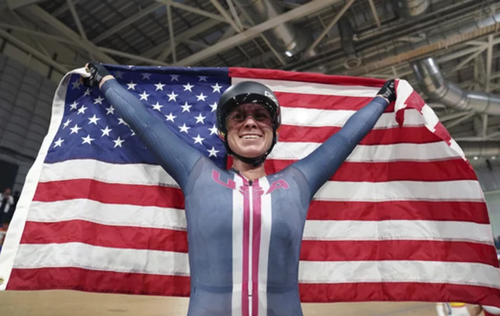 America's most decorated track cyclist claims more gold at world championships
