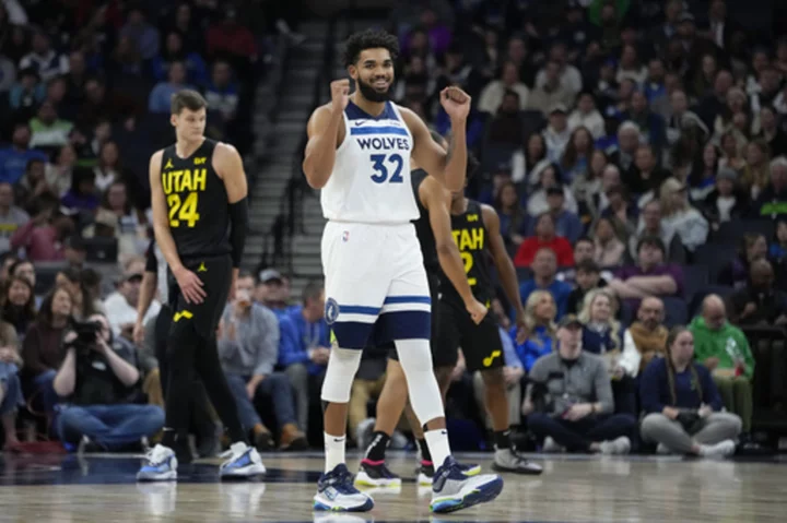 Karl-Anthony Towns helps T-wolves beat Jazz 101-90 with Edwards sidelined