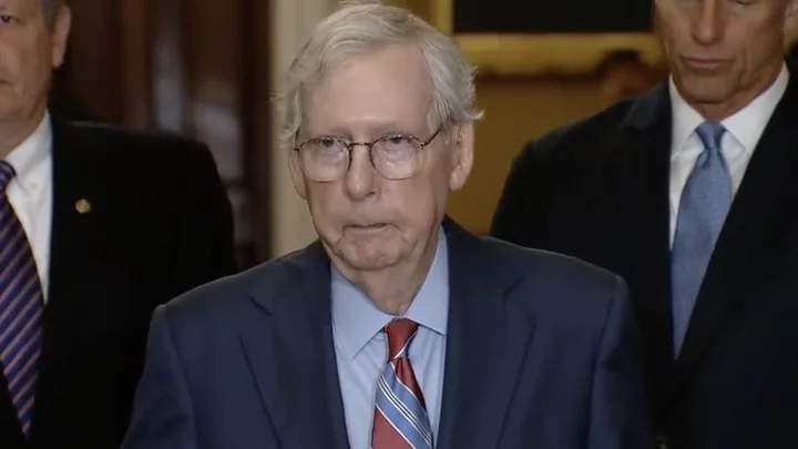 Mitch McConnell Suddenly Stops Talking During Speech, Escorted Off Podium