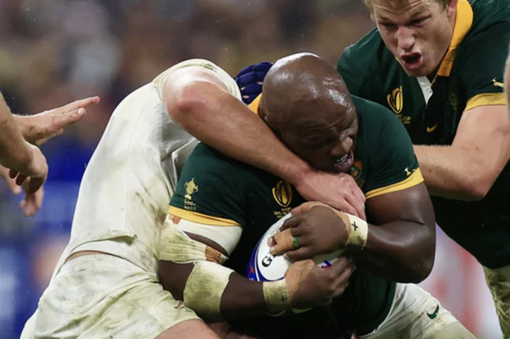 Springboks look into claim by England's Curry of racial slur by Mbonambi in Rugby World Cup semi