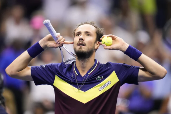 Daniil Medvedev ousts US Open defending champion Carlos Alcaraz to reach the final. Djokovic awaits