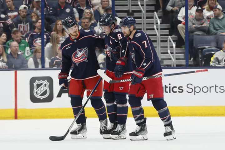 Blue Jackets' Zach Werenski is expected to miss one to two weeks after a knee-on-knee hit