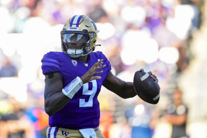 Michael Penix Jr. throws 3 more TD passes, No. 8 Washington routs Tulsa 43-10