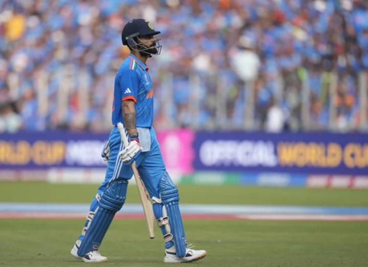India's King Kohli adds 54 to record for most runs in a single World Cup in final against Australia