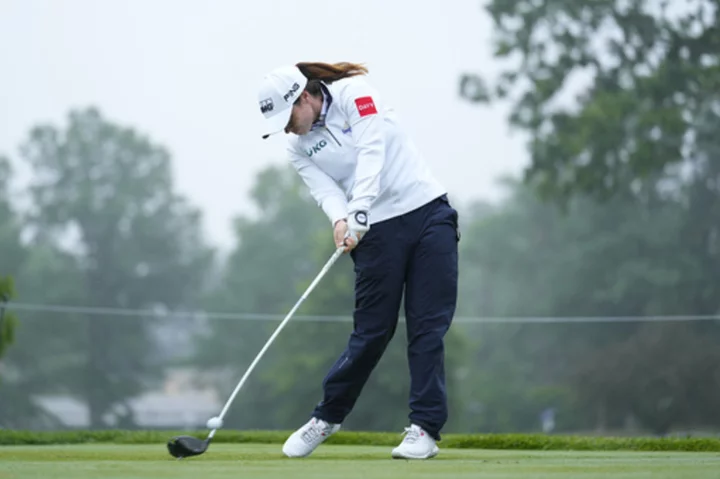 Ireland's Leona Maguire keeps rolling with a 68, takes halfway lead at the KMPG Women's PGA
