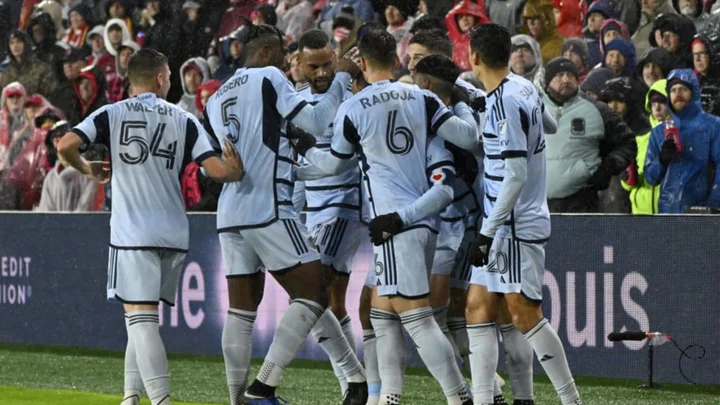 Sporting Kansas City stun St Louis CITY in game one in MLS Cup playoffs