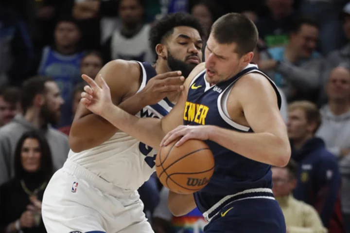 T-wolves hand Nuggets 1st loss in wire-to-wire 110-89 rout, hit 26 of 27 free throws