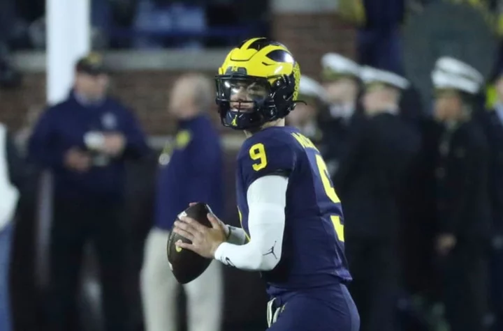 J.J. McCarthy sends one-word warning to CFB after Jim Harbaugh suspension