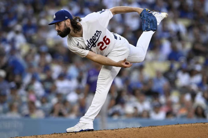 Gonsolin works 6 solid innings and Dodgers slug 3 homers in a 4-1 win over the Rockies