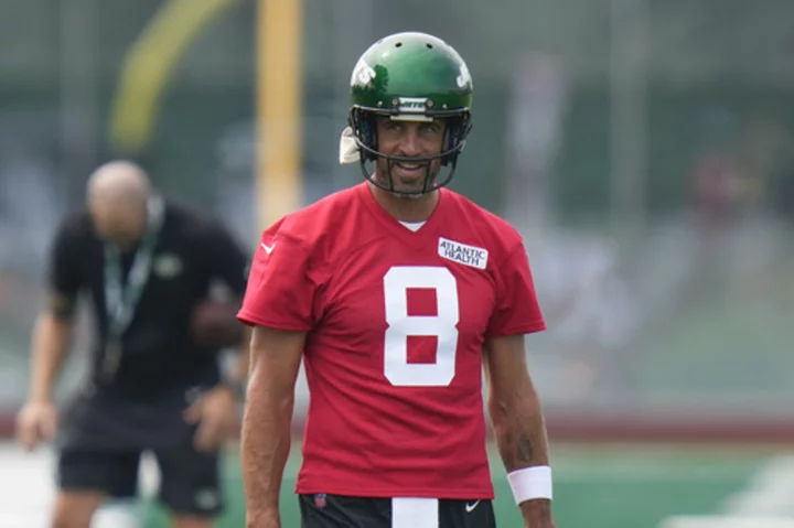 Aaron Rodgers is finding patience in the process as he kicks off camp with the Jets