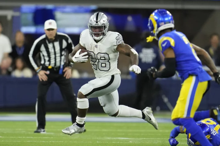 Josh Jacobs says his contract situation is behind him as he and the Raiders prepare for the season