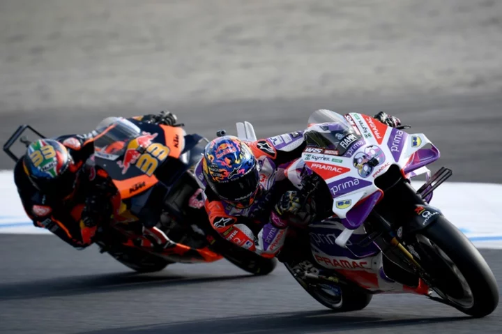 Pole-position 'Martinator' cuts MotoGP gap with sprint win