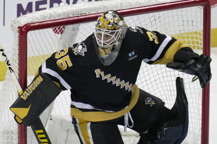 Penguins goalie Jarry eager to put injury woes behind him after signing a 5-year deal