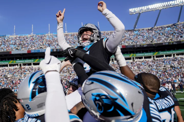 Eddy Pineiro's 23-yard FG as time expires helps Bryce Young, Panthers get 1st win over Texans 15-13