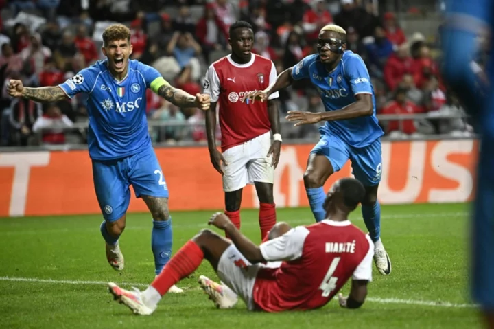 Own goal hands Napoli late Champions League win at Braga