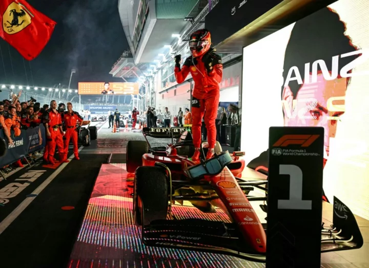 Ferrari's Sainz wins Singapore GP to end Red Bull win streak