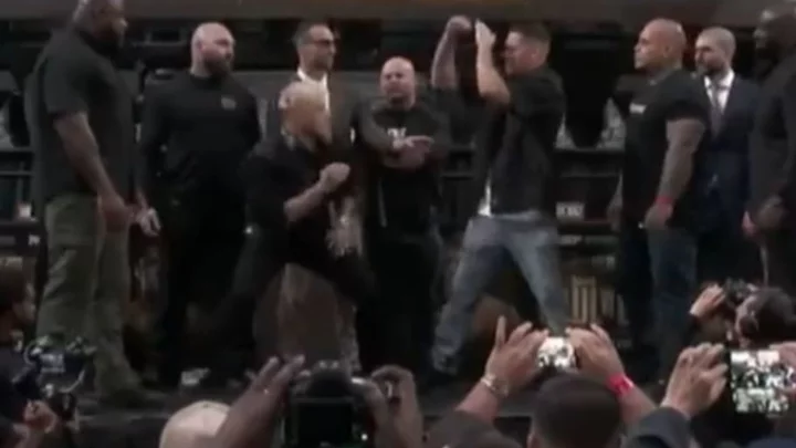 The Jake Paul, Nate Diaz Staredown Was Exactly What You'd Expect