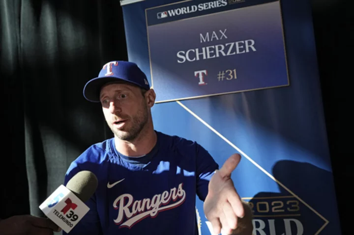 Max Scherzer is set to start Game 3 of the World Series for the Rangers