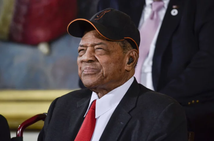 Willie Mays reacts to Giants-Cardinals being played at Rickwood Field in 2024