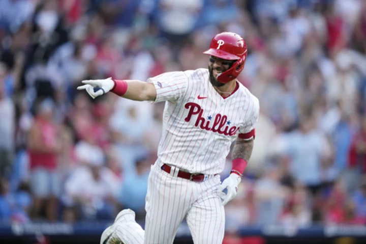 Phillies rookie Wilson homers in 1st MLB plate appearance after nearly 2,900 at-bats in minors