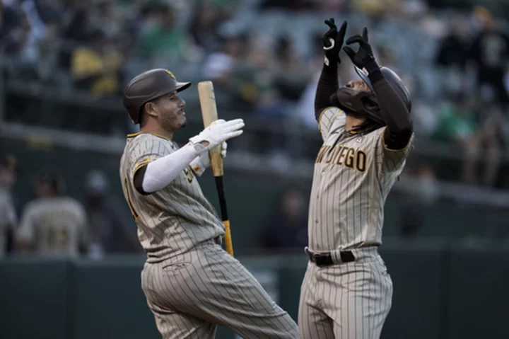 Fernando Tatis Jr. homers, drives in 3 runs as Padres beat A's 8-3 in Bob Melvin's return