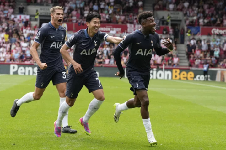 Tottenham begins life without Kane with 2-2 draw at Brentford in Premier League