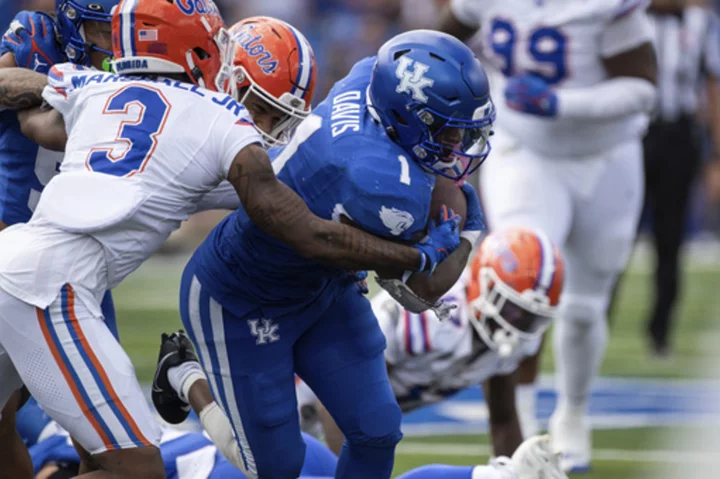 STAT WATCH: Davis' FBS season-best rushing game for Kentucky pushes him over 3,000 career yards