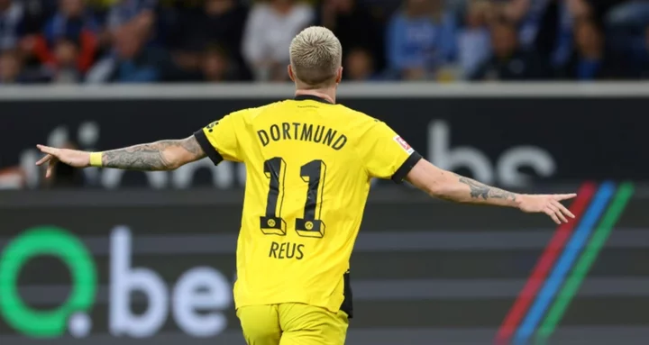 Fuellkrug, Reus special help 10-man Dortmund beat Hoffenheim to go top