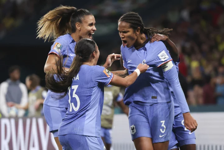Le Sommer, Renard score as France edges Brazil 2-1 at the Women's World Cup