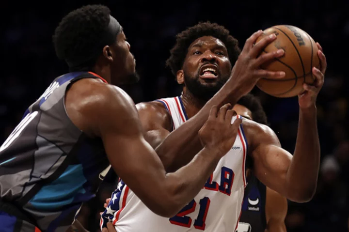 Embiid, Maxey and Melton lead 76ers to a 121-99 win over Nets