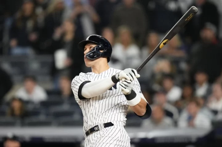Judge hits tying HR in 9th, Volpe wins it in 10th as Yankees rally past Orioles 6-5