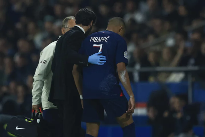 PSG routs bitter rival Marseille 4-0 but sees Mbappé limp off. Lens finally wins