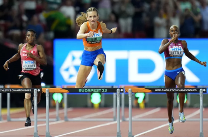 Femke Bol of the Netherlands cruises to gold in women's 400 hurdles at worlds