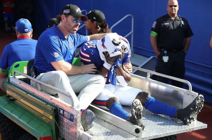 Tre'Davious White injury update: Bills All-Pro throws helmet in frustration before being carted off