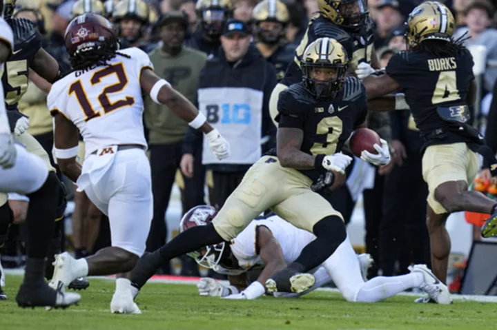 Purdue ground game, Hudson Card deal Gophers major blow as Purdue rolls to 49-30 win