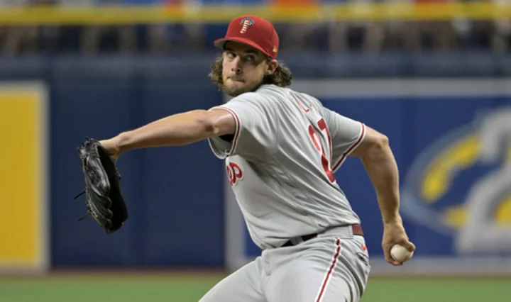 Nola beats former teammate Eflin as the Phillies beat AL-leading Rays 3-1 for 10th straight road win