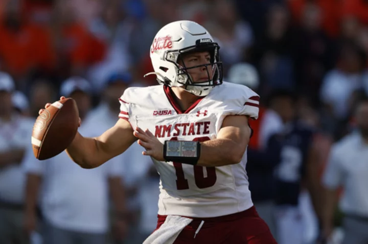 New Mexico State throttles Auburn 31-10 for first win over SEC team