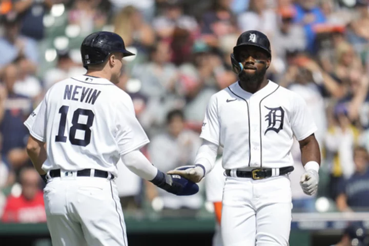 Matt Vierling hits a grand slam as Reese Olson pitches the Tigers past the Reds 8-2