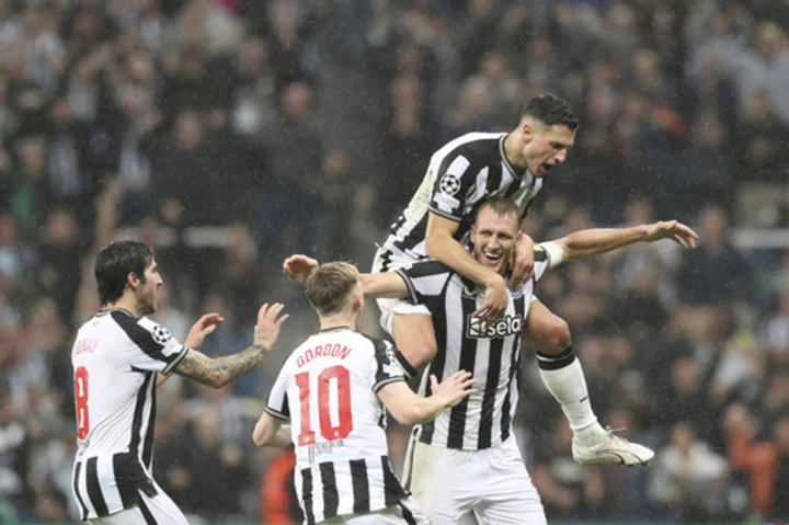 Newcastle beats PSG 4-1 after Saudi project gets 2034 World Cup boost; Man City, Barcelona also win