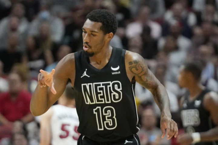 Nets rally in 2nd half, top Heat 109-105 to add to Miami's miserable 1-4 start