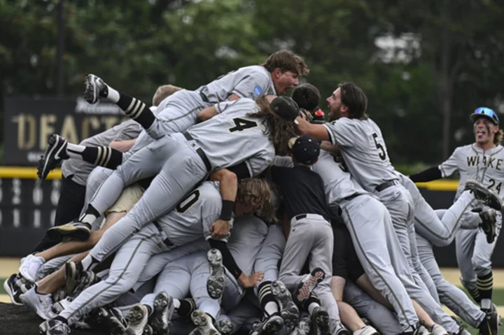 Wake Forest, Virginia win super regionals to join Florida, TCU in College World Series field