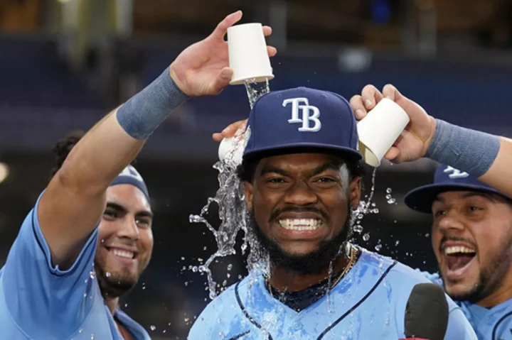 Osleivis Basabe's first major league homer is a grand slam as the Rays beat the Rockies 12-4