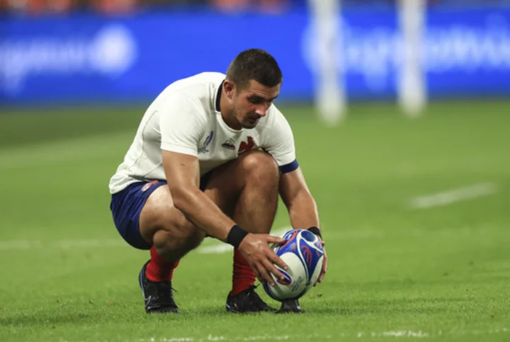 France beats New Zealand 29-13 in Rugby World Cup opener